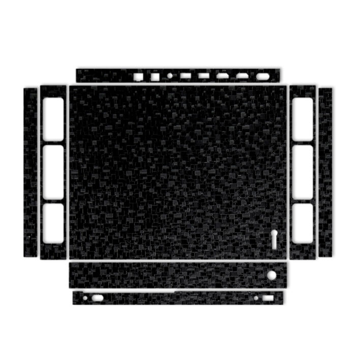 برچسب پوششی مدل Black Silicon Texture مناسب کنسول بازی Xbox One X