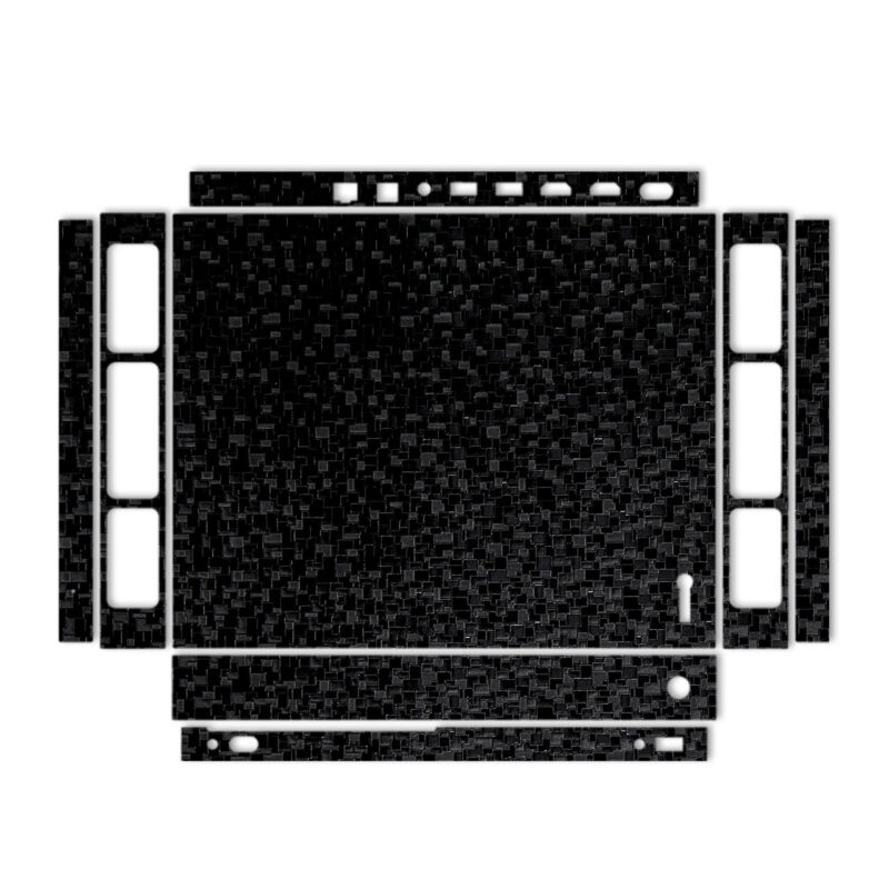 برچسب پوششی مدل Black Silicon Texture مناسب کنسول بازی Xbox One X
