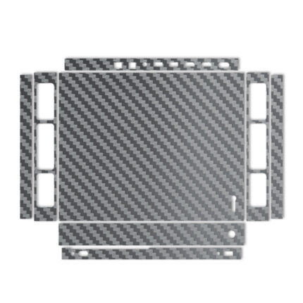 برچسب پوششی ماهوت مدل Silver Carbon-fiber Texture مناسب برای کنسول بازی Xbox One X