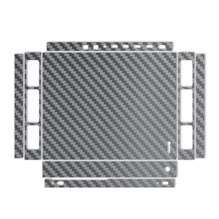 برچسب پوششی ماهوت مدل Silver Carbon-fiber Texture مناسب برای کنسول بازی Xbox One X