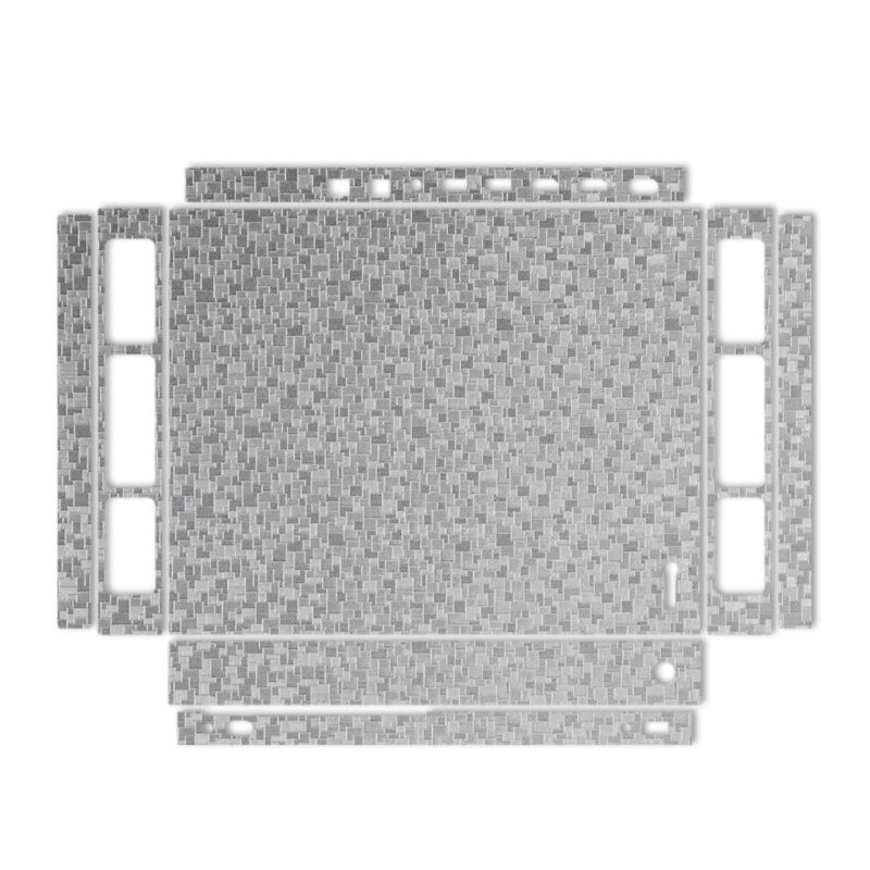 برچسب پوششی ماهوت مدل Silver Silicon Texture مناسب کنسول بازی Xbox One X