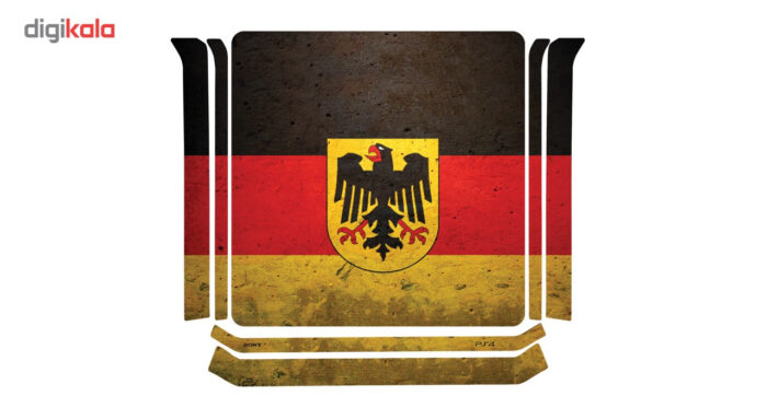 برچسب افقی پلی استیشن 4 اسلیم گراسیپا طرح Germany